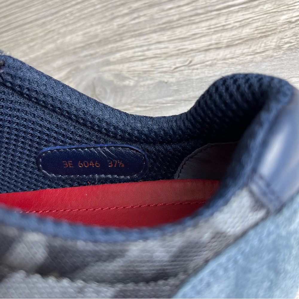 PRADA Women’s Designer Suede Nylon Camouflage Camo Sneakers Casual Shoes Sz:37.5 - Picture 13 of 16